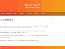 Tablet Screenshot of linelybecker.dk
